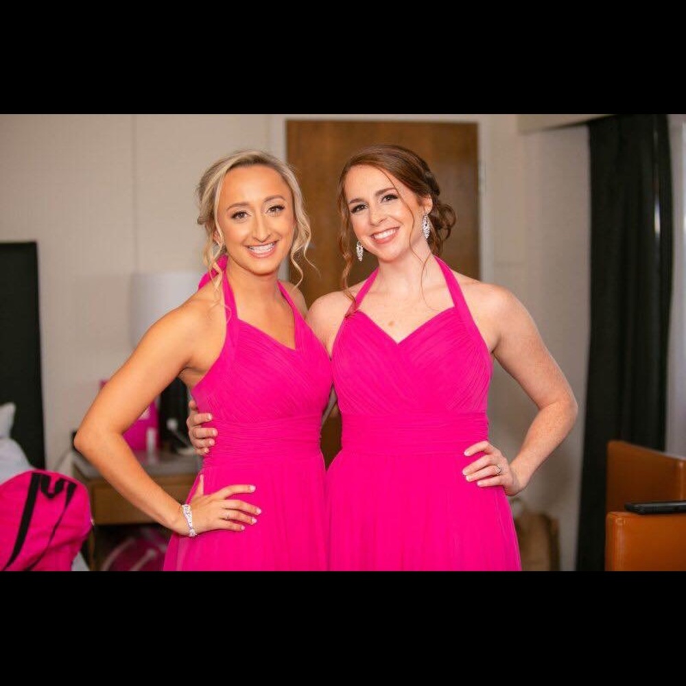 Pink bridesmaid dress